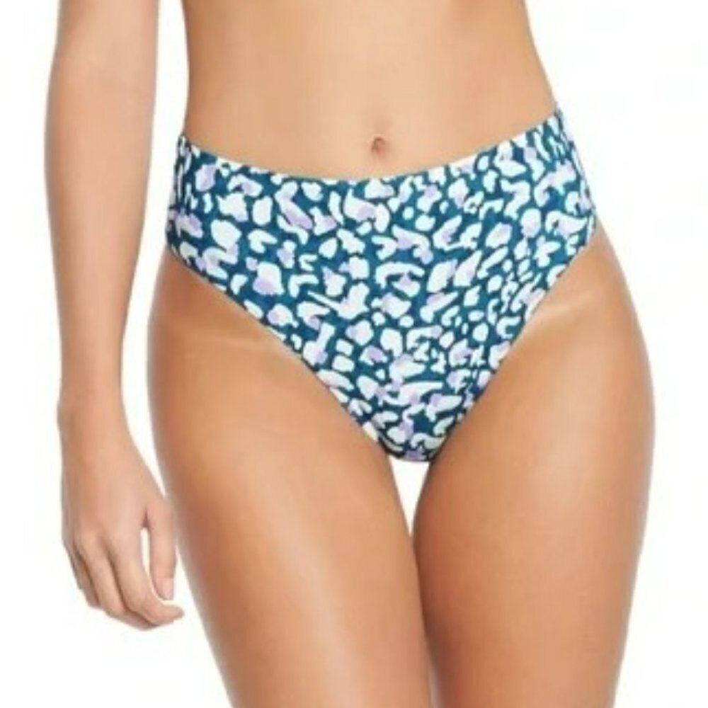 Kibys Animal Print Bikini Set Maira Top Izzie Bottom Size Medium - Picture 11 of 13